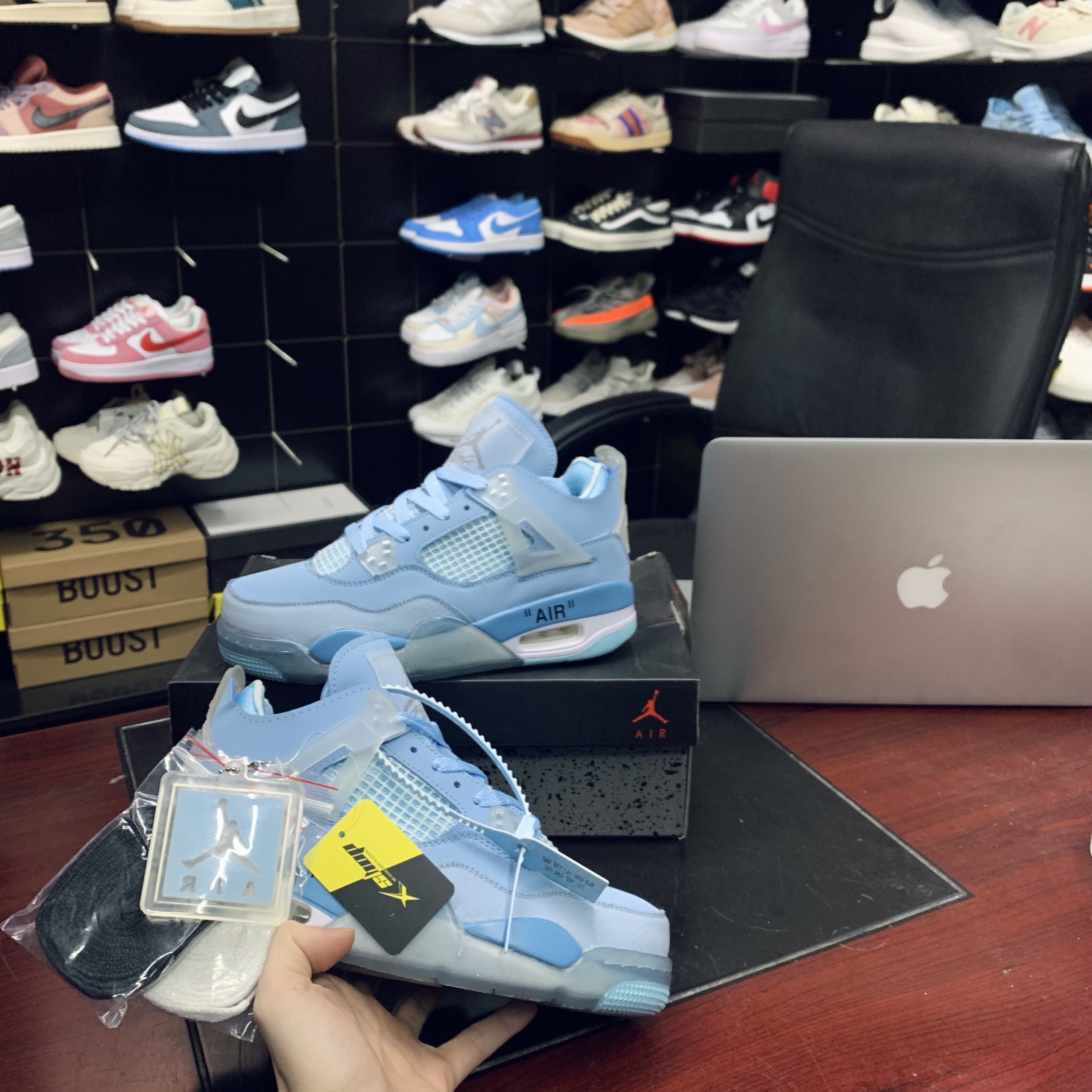 Nike Air Jordan 4 Retro Xanh Dương REP 1:1 – GIÀY XSHOP