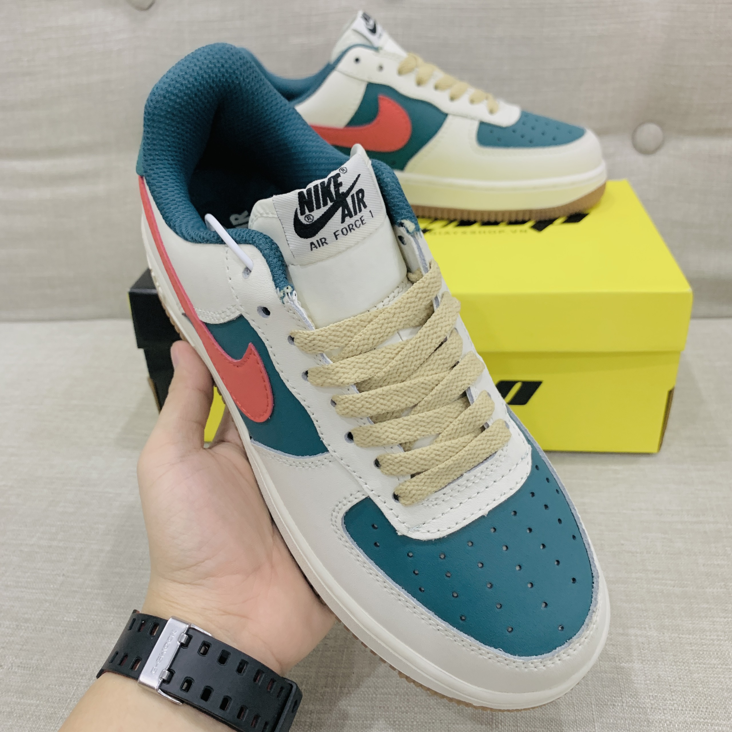 Nike Air Force 1 ID Gucci Trắng Xanh Đỏ REP 1:1 – GIÀY XSHOP