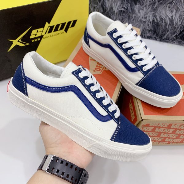 Vans old 2024 skool xanh navy